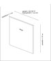 Hanah Home Cabecero Motya 120 Gris 97x120x7 cm